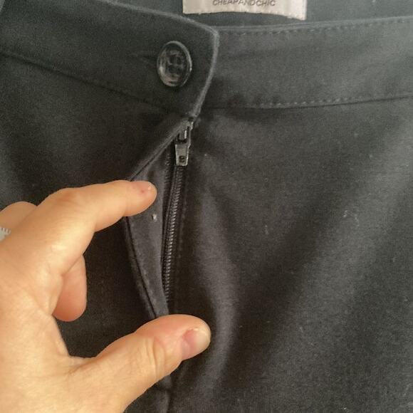 Moschino Cheap and Chic Black Straight Modest Stretchy Skinny Jeans sz 8 - Picture 4 of 8